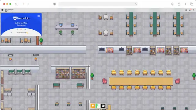 Capture of the FractalUp | All-in-One Metaverse website